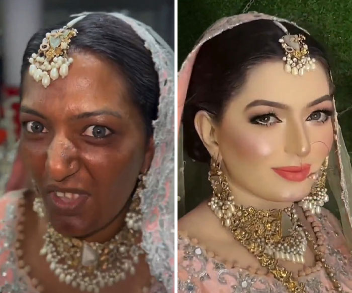 This Woman’s Dramatic Wedding Day Transformation Went Viral, But The Cultural Implications Have Sparked Heated Backlash This Woman’s Dramatic Wedding Day Transformation Went Viral, But The Cultural Implications Have Sparked Heated Backlash