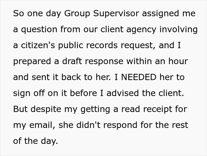 Supervisors Try To Make Employee Look Bad, She Makes Them Look Even Worse
