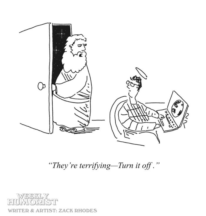 From Absurd Observations To Dark Punchlines: 45 New Single-Panel Cartoons By Zack Rhodes From Absurd Observations To Dark Punchlines: 45 New Single-Panel Cartoons By Zack Rhodes