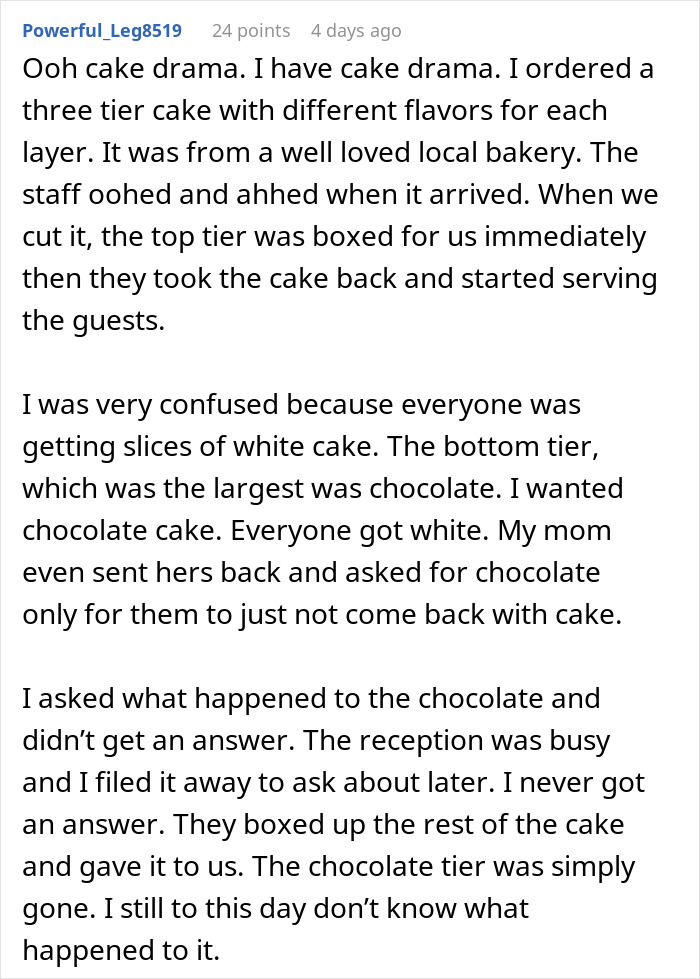 A 28-Year-Old Wedding Cake Mystery Gets Accidentally Solved, Leaves Bride Even More Upset A 28-Year-Old Wedding Cake Mystery Gets Accidentally Solved, Leaves Bride Even More Upset