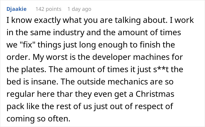 Supervisor Says Follow Machine Repairs By The Book, Regrets It As Employee Complies Maliciously