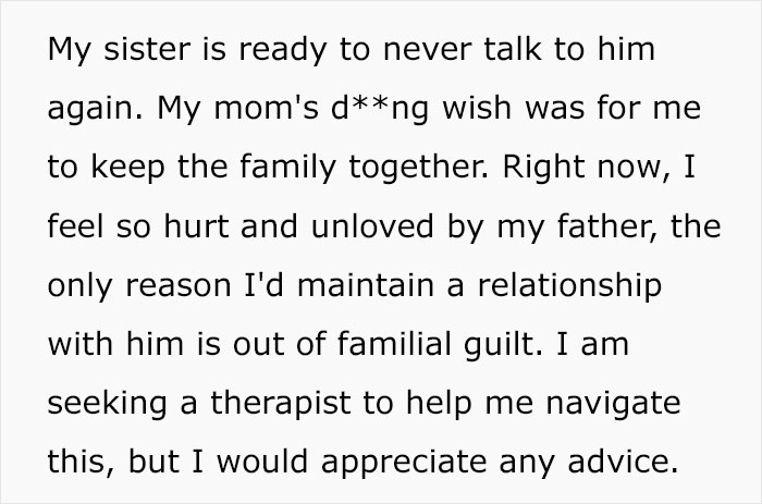 Widowed Dad Remarries Within 6 Months, Sends Daughters A Legal Letter Cutting Them Out Of The Will Widowed Dad Remarries Within 6 Months, Sends Daughters A Legal Letter Cutting Them Out Of The Will