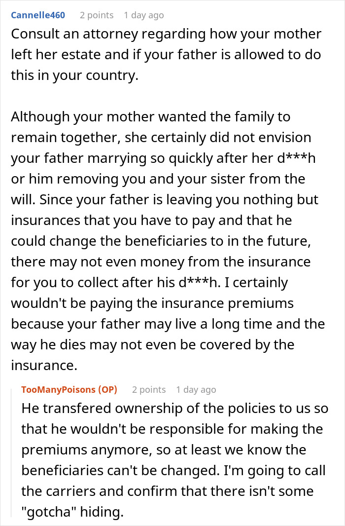 Widowed Dad Remarries Within 6 Months, Sends Daughters A Legal Letter Cutting Them Out Of The Will Widowed Dad Remarries Within 6 Months, Sends Daughters A Legal Letter Cutting Them Out Of The Will