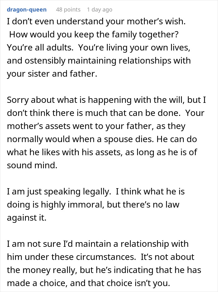 Widowed Dad Remarries Within 6 Months, Sends Daughters A Legal Letter Cutting Them Out Of The Will Widowed Dad Remarries Within 6 Months, Sends Daughters A Legal Letter Cutting Them Out Of The Will
