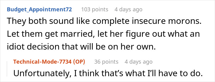 Bride Plans A Forever With A Guy Who Proposed With A String, BFF Is Running Out Of Ways To Say “Run” Bride Plans A Forever With A Guy Who Proposed With A String, BFF Is Running Out Of Ways To Say “Run”