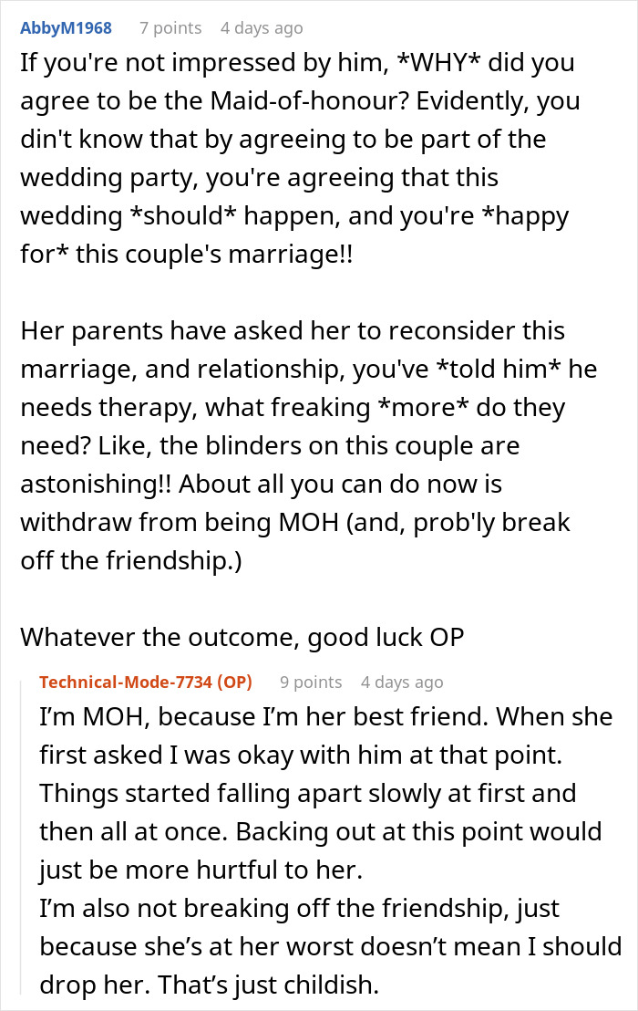 Bride Plans A Forever With A Guy Who Proposed With A String, BFF Is Running Out Of Ways To Say “Run” Bride Plans A Forever With A Guy Who Proposed With A String, BFF Is Running Out Of Ways To Say “Run”