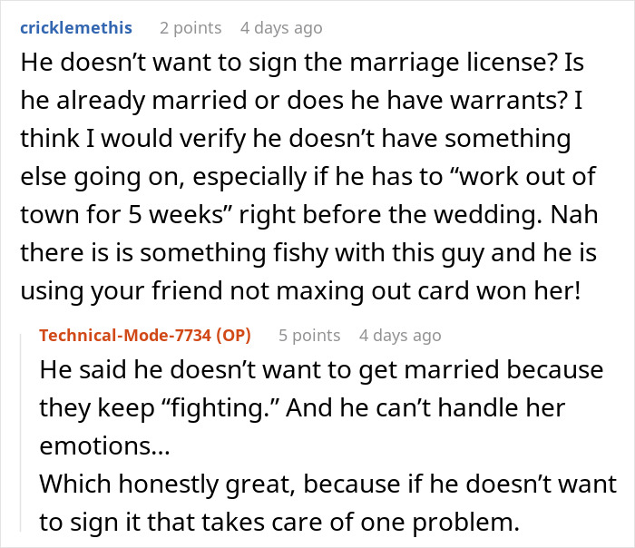 Bride Plans A Forever With A Guy Who Proposed With A String, BFF Is Running Out Of Ways To Say “Run” Bride Plans A Forever With A Guy Who Proposed With A String, BFF Is Running Out Of Ways To Say “Run”