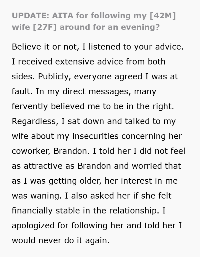 Husband Confronts Wife After Secretly Following Her, Almost Ruins Marriage Over His Insecurities Husband Confronts Wife After Secretly Following Her, Almost Ruins Marriage Over His Insecurities