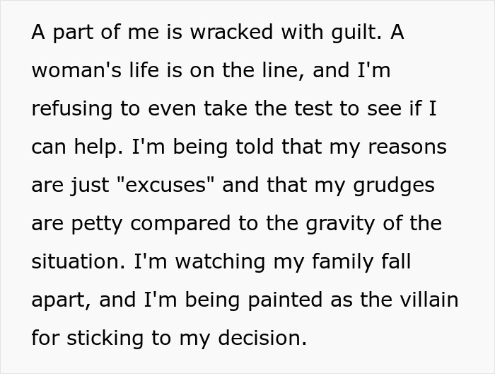 Woman Is Called A Monster For Refusing To Save Her Sister’s Life, Starts Questioning Her Decision Woman Is Called A Monster For Refusing To Save Her Sister’s Life, Starts Questioning Her Decision