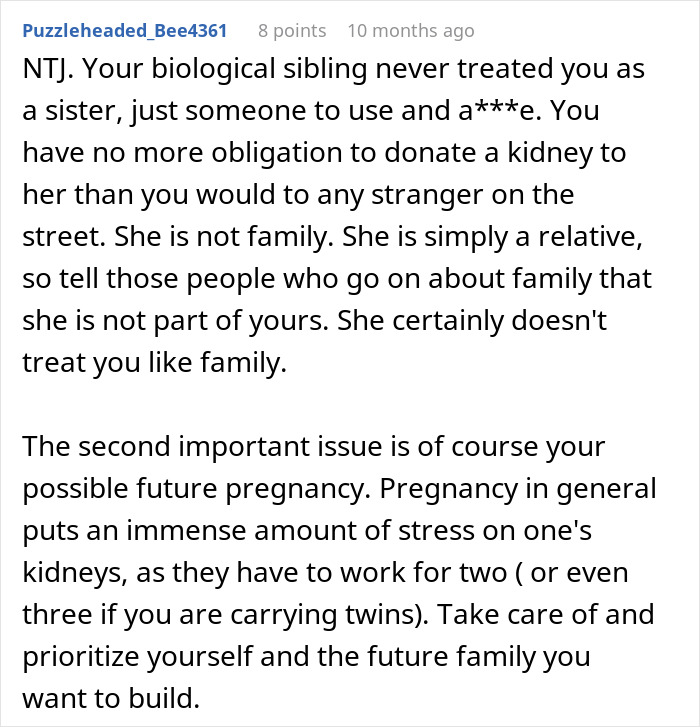 Woman Is Called A Monster For Refusing To Save Her Sister’s Life, Starts Questioning Her Decision Woman Is Called A Monster For Refusing To Save Her Sister’s Life, Starts Questioning Her Decision