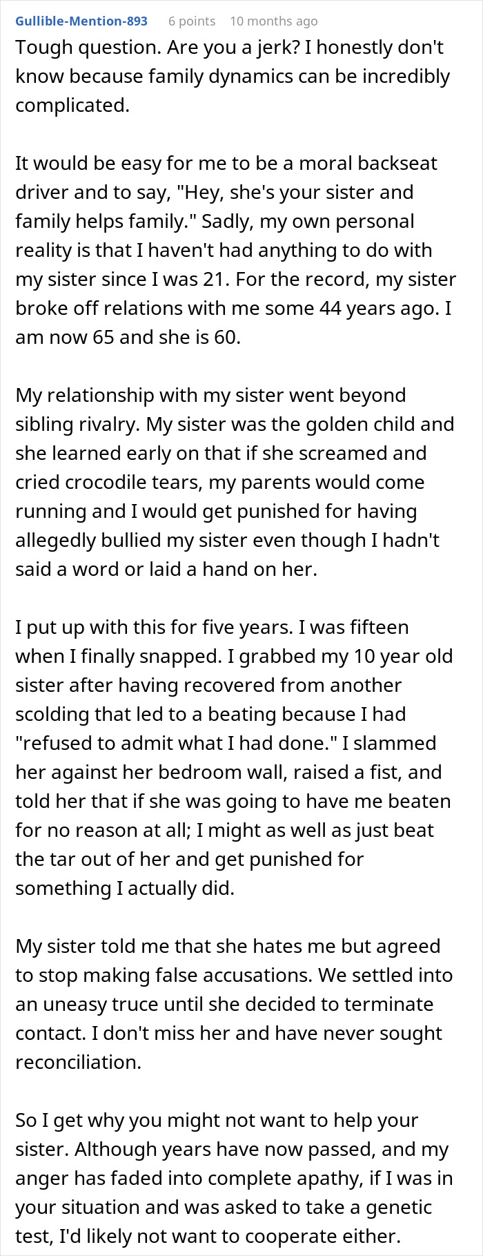 Woman Is Called A Monster For Refusing To Save Her Sister’s Life, Starts Questioning Her Decision Woman Is Called A Monster For Refusing To Save Her Sister’s Life, Starts Questioning Her Decision