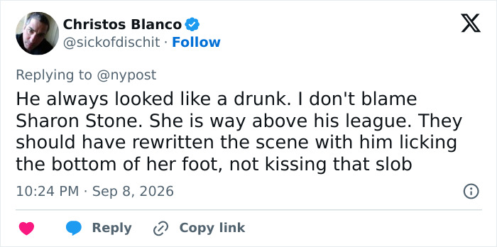 Billy Baldwin Reveals A‑List Actress He Refused To Kiss On Camera, Swears He’d “Never Ever” Work With Her Again