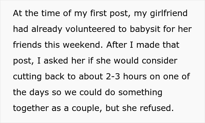 Woman Babysits On Weekends, Her Clueless BF Just Can’t Figure Out Why She Keeps Ignoring Him Woman Babysits On Weekends, Her Clueless BF Just Can’t Figure Out Why She Keeps Ignoring Him