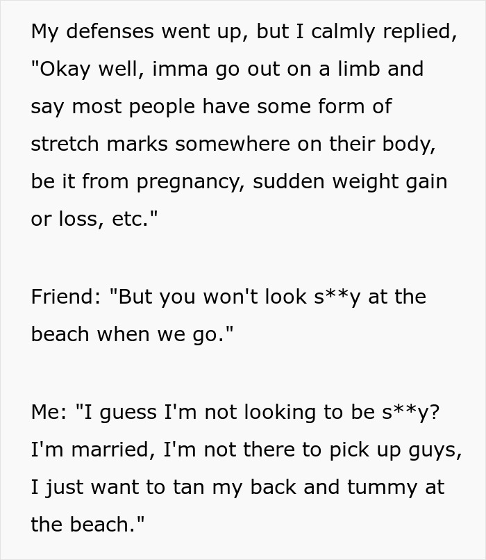 Woman’s Friend Gives Her Unsolicited Bikini Advice, Then Doubles Down On The Body-Shaming Woman’s Friend Gives Her Unsolicited Bikini Advice, Then Doubles Down On The Body-Shaming
