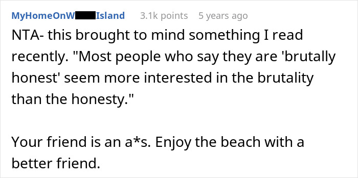 Woman’s Friend Gives Her Unsolicited Bikini Advice, Then Doubles Down On The Body-Shaming Woman’s Friend Gives Her Unsolicited Bikini Advice, Then Doubles Down On The Body-Shaming