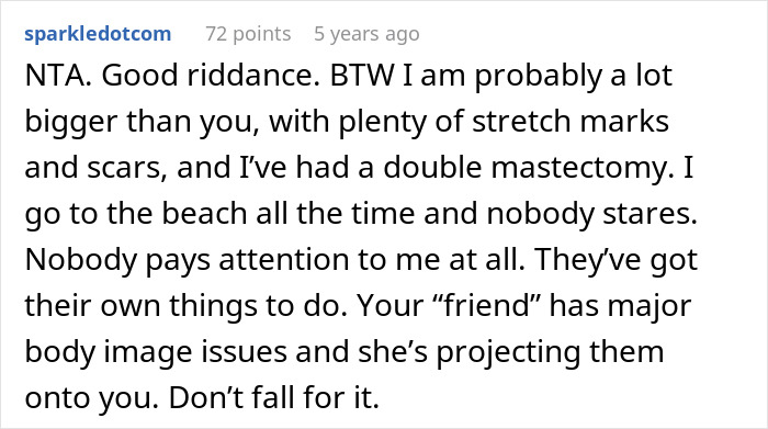 Woman’s Friend Gives Her Unsolicited Bikini Advice, Then Doubles Down On The Body-Shaming Woman’s Friend Gives Her Unsolicited Bikini Advice, Then Doubles Down On The Body-Shaming