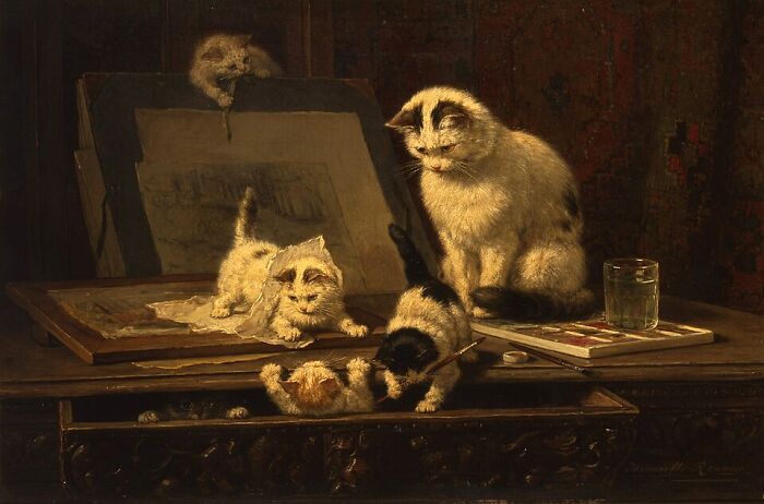 This Artist’s 40 Cat Paintings From The 19th Century Equivalent Of A Gallery Full Of Cat Photos This Artist’s 40 Cat Paintings From The 19th Century Equivalent Of A Gallery Full Of Cat Photos