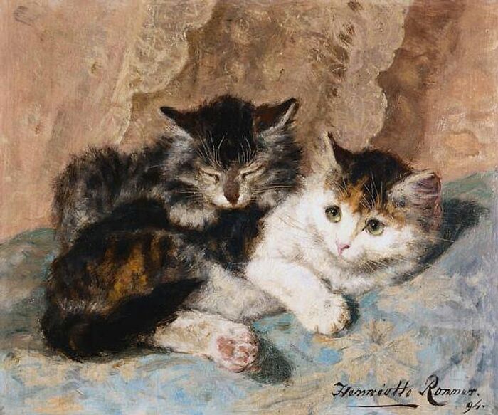 This Artist’s 40 Cat Paintings From The 19th Century Equivalent Of A Gallery Full Of Cat Photos This Artist’s 40 Cat Paintings From The 19th Century Equivalent Of A Gallery Full Of Cat Photos