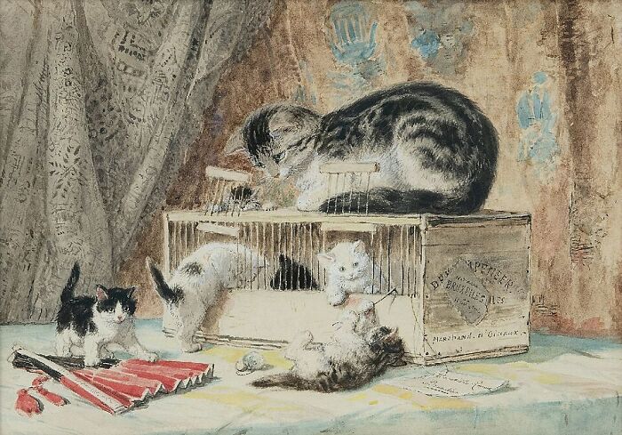 This Artist’s 40 Cat Paintings From The 19th Century Equivalent Of A Gallery Full Of Cat Photos This Artist’s 40 Cat Paintings From The 19th Century Equivalent Of A Gallery Full Of Cat Photos