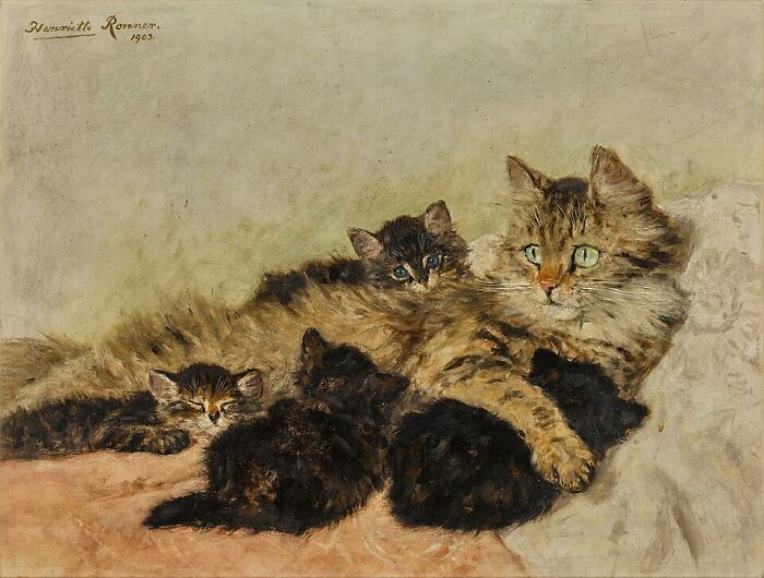This Artist’s 40 Cat Paintings From The 19th Century Equivalent Of A Gallery Full Of Cat Photos This Artist’s 40 Cat Paintings From The 19th Century Equivalent Of A Gallery Full Of Cat Photos