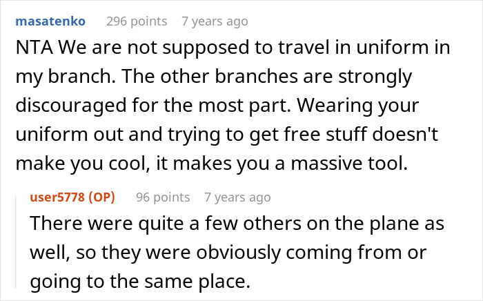 Service Member Feels Entitled To Window Seat As He’s In Uniform, Acts Smug When He’s Asked To Move Service Member Feels Entitled To Window Seat As He’s In Uniform, Acts Smug When He’s Asked To Move