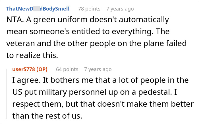 Service Member Feels Entitled To Window Seat As He’s In Uniform, Acts Smug When He’s Asked To Move Service Member Feels Entitled To Window Seat As He’s In Uniform, Acts Smug When He’s Asked To Move