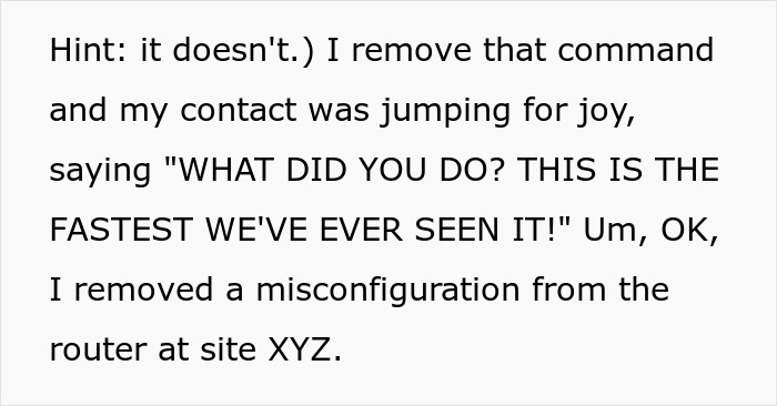 Guy Gets Exposed For A Bad Router Command And Makes Up A Cover Story Just To Be Exposed Again