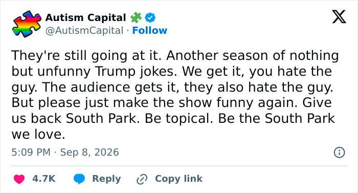 ‘South Park’s Latest Trump Dig Backfires As Fans Grow Furious And Make Urgent Demand ‘South Park’s Latest Trump Dig Backfires As Fans Grow Furious And Make Urgent Demand