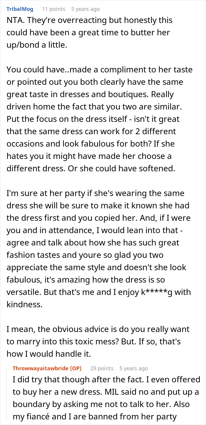 Bride Won’t Change Wedding Dress After MIL Says She Got It First, Groom Gets Caught In The Middle Bride Won’t Change Wedding Dress After MIL Says She Got It First, Groom Gets Caught In The Middle