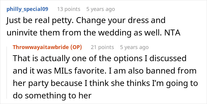 Bride Won’t Change Wedding Dress After MIL Says She Got It First, Groom Gets Caught In The Middle Bride Won’t Change Wedding Dress After MIL Says She Got It First, Groom Gets Caught In The Middle