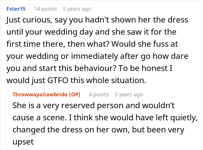 Bride Won’t Change Wedding Dress After MIL Says She Got It First, Groom Gets Caught In The Middle Bride Won’t Change Wedding Dress After MIL Says She Got It First, Groom Gets Caught In The Middle