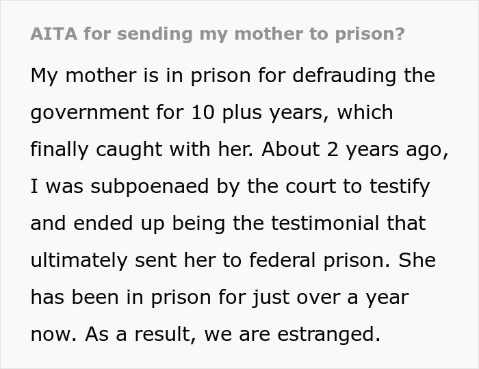 Mom And Aunt Forge Their Way Through A Prison Break, Victim Gets Called A Jerk For Busting Them Mom And Aunt Forge Their Way Through A Prison Break, Victim Gets Called A Jerk For Busting Them