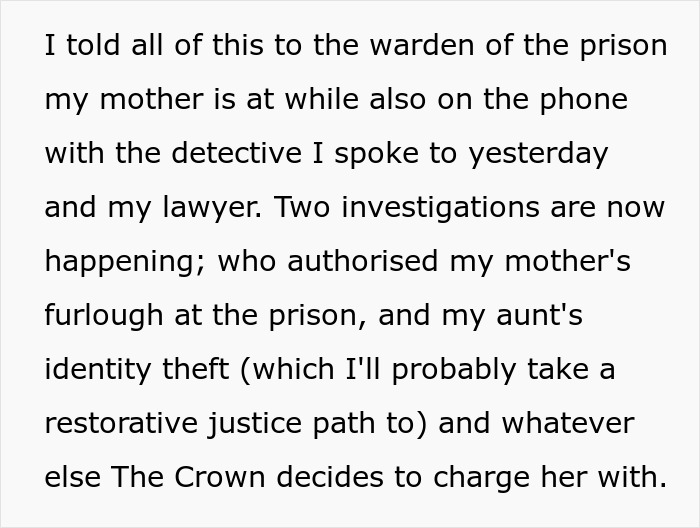 Mom And Aunt Forge Their Way Through A Prison Break, Victim Gets Called A Jerk For Busting Them Mom And Aunt Forge Their Way Through A Prison Break, Victim Gets Called A Jerk For Busting Them