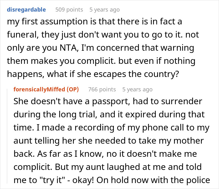 Mom And Aunt Forge Their Way Through A Prison Break, Victim Gets Called A Jerk For Busting Them Mom And Aunt Forge Their Way Through A Prison Break, Victim Gets Called A Jerk For Busting Them