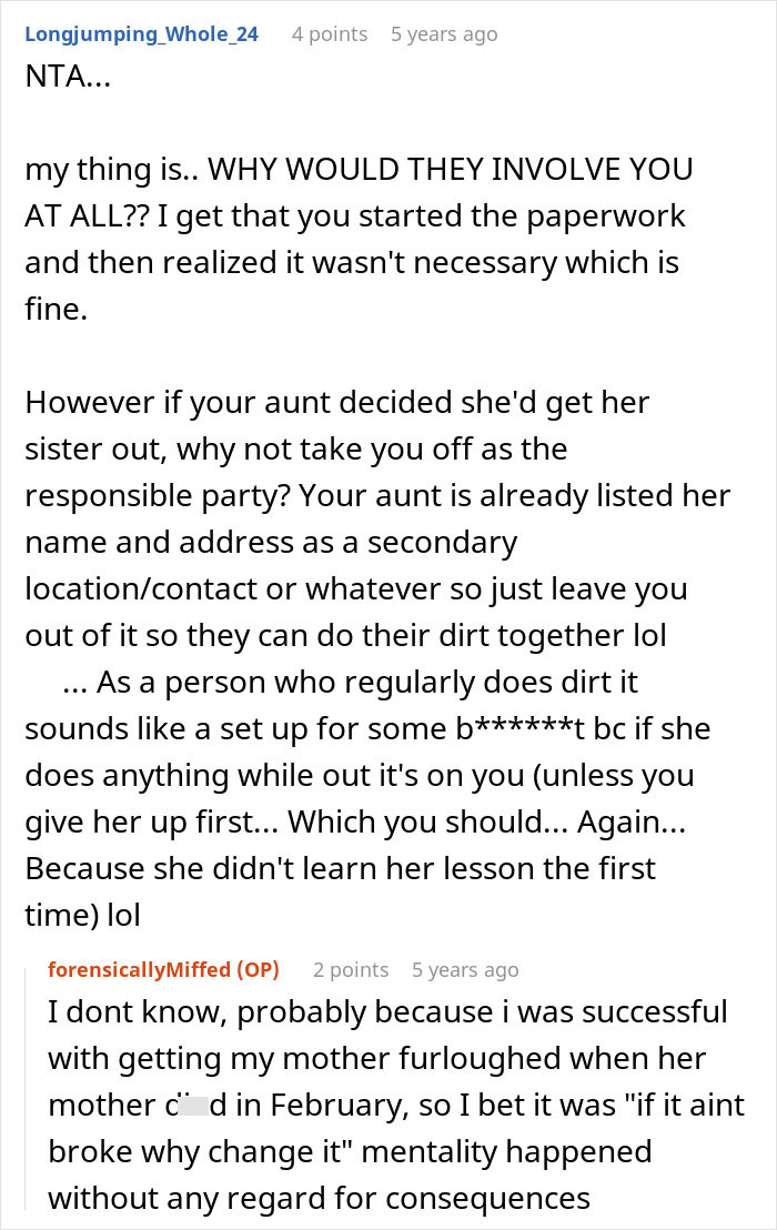 Mom And Aunt Forge Their Way Through A Prison Break, Victim Gets Called A Jerk For Busting Them Mom And Aunt Forge Their Way Through A Prison Break, Victim Gets Called A Jerk For Busting Them