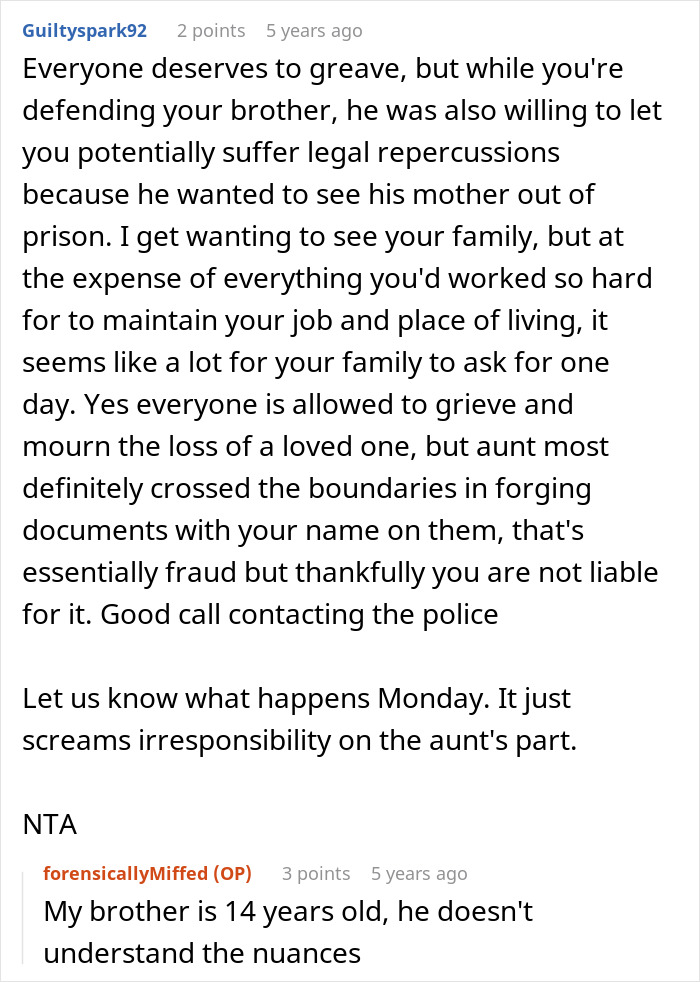 Mom And Aunt Forge Their Way Through A Prison Break, Victim Gets Called A Jerk For Busting Them Mom And Aunt Forge Their Way Through A Prison Break, Victim Gets Called A Jerk For Busting Them