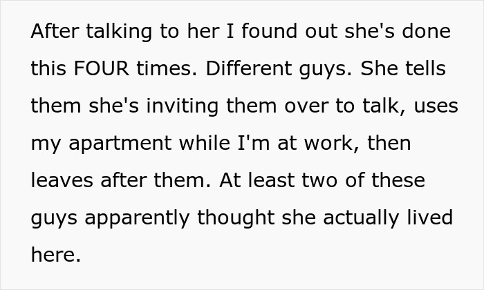 Woman Dumps Four Different Men At Bestie’s Apartment, Mad When Her Breakup Spot Gets Shut Down Woman Dumps Four Different Men At Bestie’s Apartment, Mad When Her Breakup Spot Gets Shut Down