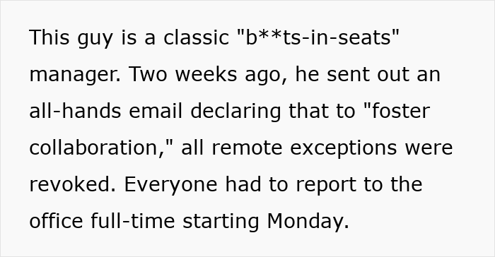 Boss Expects Employee At HQ After Six Years Remote, He Shows That His Home Office Was Approved By HR Boss Expects Employee At HQ After Six Years Remote, He Shows That His Home Office Was Approved By HR
