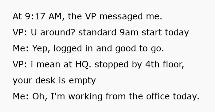 Boss Expects Employee At HQ After Six Years Remote, He Shows That His Home Office Was Approved By HR Boss Expects Employee At HQ After Six Years Remote, He Shows That His Home Office Was Approved By HR
