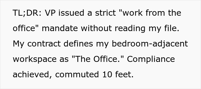 Boss Expects Employee At HQ After Six Years Remote, He Shows That His Home Office Was Approved By HR Boss Expects Employee At HQ After Six Years Remote, He Shows That His Home Office Was Approved By HR