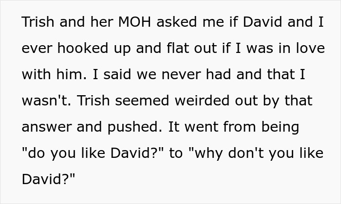 Bride Tries To Get A “Love” Confession Out Of Groom’s Female Bestie, Then Cries Foul As She Says No Bride Tries To Get A “Love” Confession Out Of Groom’s Female Bestie, Then Cries Foul As She Says No