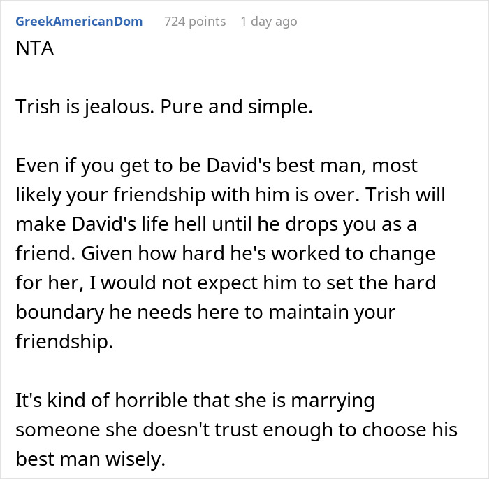 Bride Tries To Get A “Love” Confession Out Of Groom’s Female Bestie, Then Cries Foul As She Says No Bride Tries To Get A “Love” Confession Out Of Groom’s Female Bestie, Then Cries Foul As She Says No