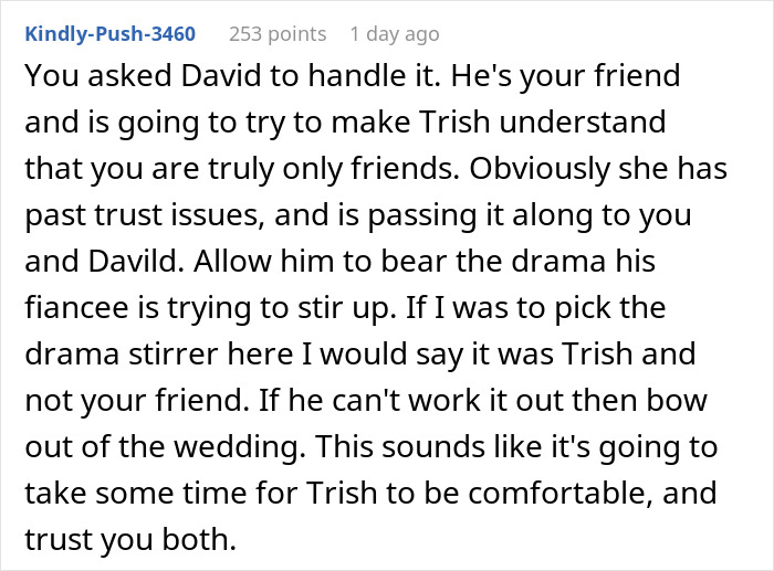 Bride Tries To Get A “Love” Confession Out Of Groom’s Female Bestie, Then Cries Foul As She Says No Bride Tries To Get A “Love” Confession Out Of Groom’s Female Bestie, Then Cries Foul As She Says No
