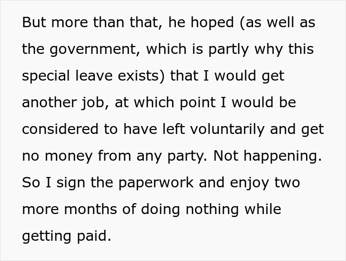 Fired Employee Refuses Boss’s Shady Severance Deal, Walks Away With Four Months Of Pay And Extra Cash Fired Employee Refuses Boss’s Shady Severance Deal, Walks Away With Four Months Of Pay And Extra Cash