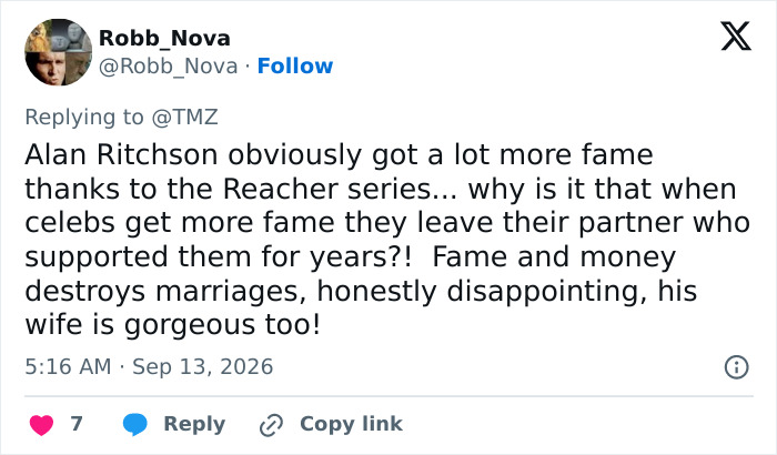 Fans Think Alan Ritchson May Have Come Out As Gay As He Announces Split From Wife Of 20 Years