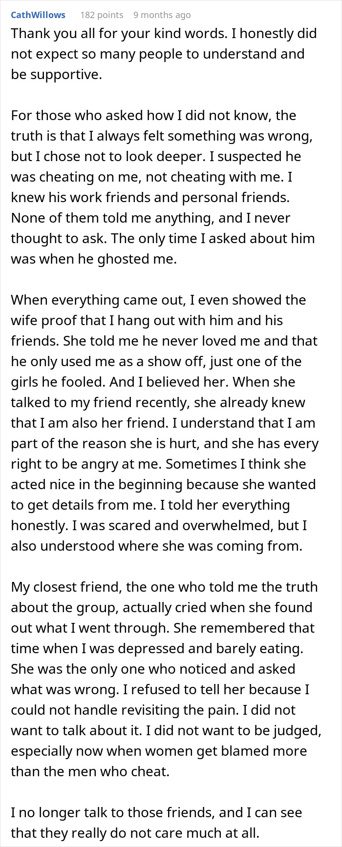 Woman Expects Support From Friends After A Relationship Nightmare, Gets A Painful Reality Check Instead