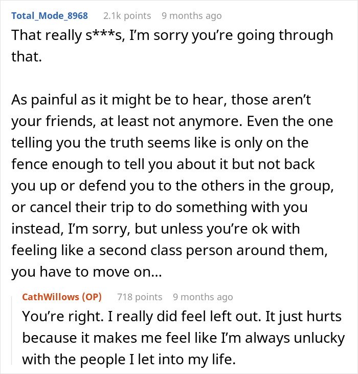 Woman Expects Support From Friends After A Relationship Nightmare, Gets A Painful Reality Check Instead