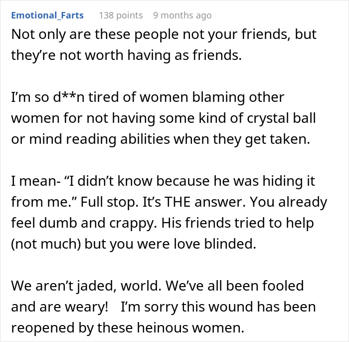 Woman Expects Support From Friends After A Relationship Nightmare, Gets A Painful Reality Check Instead