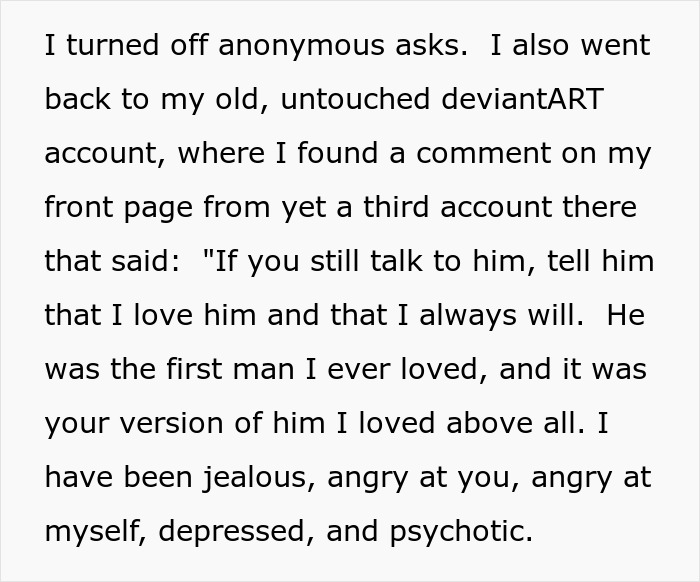 Online Stalker Freaks Out After Woman “Steals” Her Fictional Boyfriend Online Stalker Freaks Out After Woman “Steals” Her Fictional Boyfriend