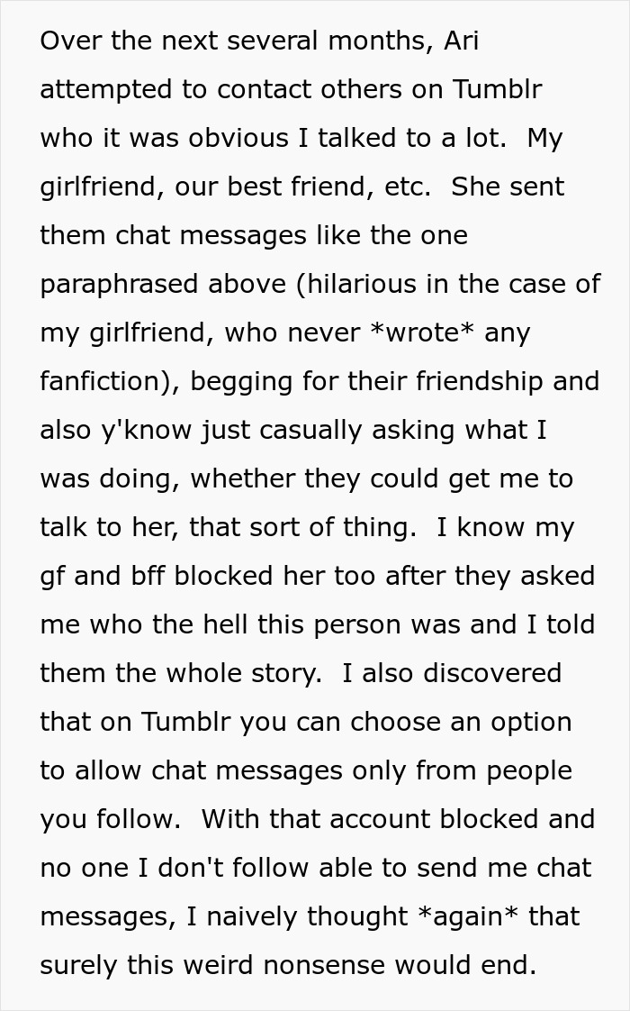 Online Stalker Freaks Out After Woman “Steals” Her Fictional Boyfriend Online Stalker Freaks Out After Woman “Steals” Her Fictional Boyfriend